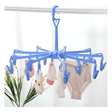 Imagem de Varal Guarda Chuva 16 Prendedores Giratório Roupas Intimas - Clean Tec