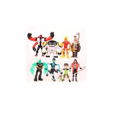 Imagem de Bonecos de ação Family Earth de 9 peças da Toy Collection Ben 10 - Lig