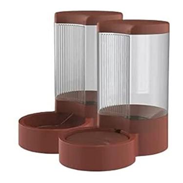 Imagem de Dispensador de água alimentador automático desconectado, alimentador automático para cães e dispensador de água, bebedouro de alimentos para animais de estimação pequenos, médios, gatos, cães