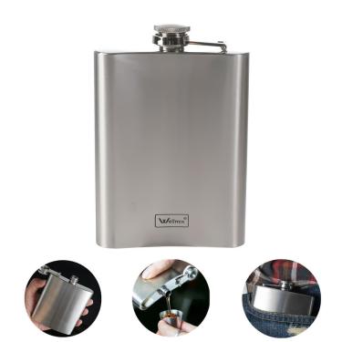 Imagem de Cantil De Bolso Em Inox Frasco Whiskeira Porta Bebida Whisky