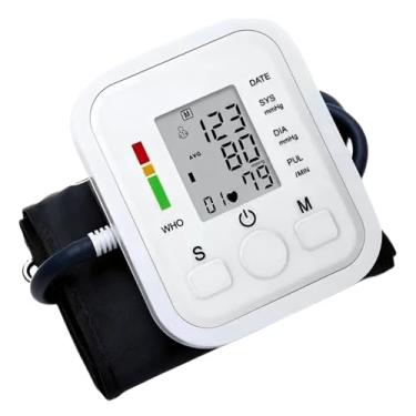 Imagem de Medidor De Pressão Digital Esfigmomanometro Aparelho De Pressao Digital Elétrico De Braço - Modelo Premium.