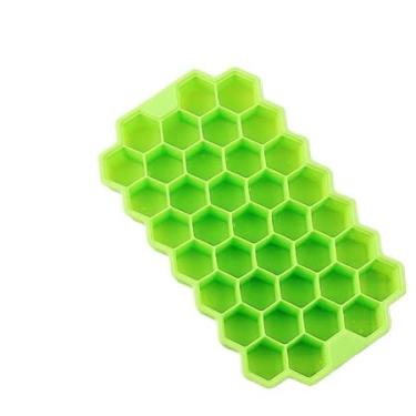 Imagem de Forma De Gelo De Silicone Para Chocolate, Formato Hexagonal, Formato De Favo De Mel, Conjunto De 2 PeçAs, 37 Cavidades