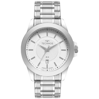 Imagem de Relógio Technos Masculino Ref:2115mxg/1k Casual Prateado