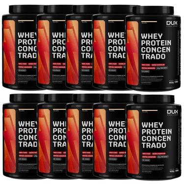 Imagem de Kit 10X Whey Protein Concentrado - 900g Baunilha - Dux Nutrition-Masculino