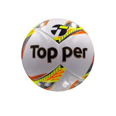 Imagem de Bola de Futebol Campo Samba Amarelo, Laranja e Preto - Topper