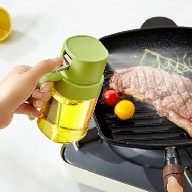 Imagem de Pulverizador de óleo para cozinhar, frasco de spray de óleo premium de 200 ml para cozinha, pulverizador de azeite de oliva de grau alimentício, névoa de óleo portátil para fritadeira a ar, cozinha