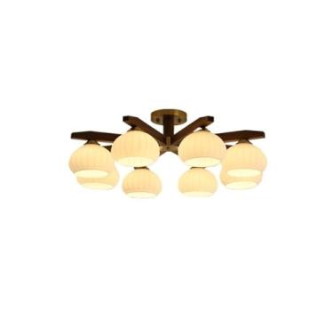 Imagem de Luz de teto Iluminação decorativa para quarto, sala de jantar e cozinha, luzes teto LED modernas