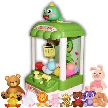 Imagem de Mini Máquina De Pegar Ursinhos DINO, Máquina De Pegar Bichinhos De Pelúcia, Máquina De Garra Infantil, Mini Máquina De Pegar Pelúcia Com Sons, Máquina De Pegar Ursinhos De Brinquedo, Grua