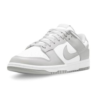 Imagem de Nike Tênis masculino retrô Dunk Low, Branco/cinza neblina, 41