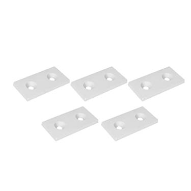 Imagem de Akozon Tampas Finais de Perfil de Alumínio 5 Peças 4080-placas de Cobertura de Metal de Liga para Peças de Movimento Linear, Perfeitas para Projetos Industriais e Máquinas Cnc (Prata)