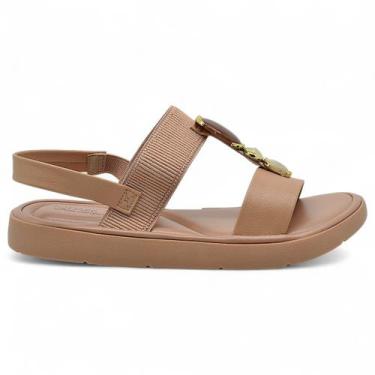 Imagem de Sandalia Modare Ultraconforto Ortopedica Feminina Pedraria, Nude, 36
