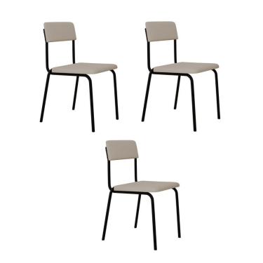 Imagem de Cadeira Fit Fixa C/4 Pes 475 X 505 X 810 Mm C/3 Un. Corriente Palha Corriente Palha