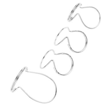 Imagem de XUXHOU Palheta de Polegar de Guitarra de Metal Com Design de Borboleta para Estilo de Desempenho Expressivo, 4 Peças de Palheta de Dedo Borboleta para Tocar Com Os Dedos (Prata)