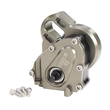 Imagem de Aluminium 15% Underdriven Billet Transmission Gearbox for 1/24 RC Crawler Axial SCX24 Deadbolt C10 JLU Gladiator Bronco Upgrades (Titanium)