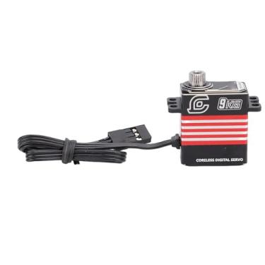 Imagem de RiToEasysports RC Servo, 9KG Micro Servo Digital de Baixo Ruído Com Braço para SCX10 III 1/18 Crawler (Vermelho)