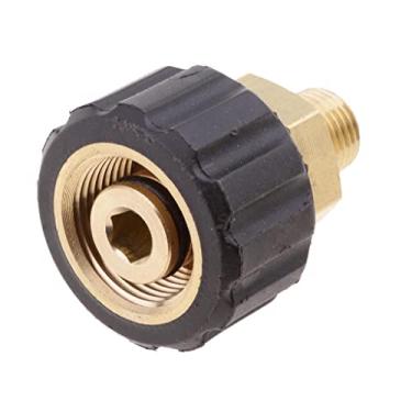 Imagem de barenx Adaptador de jato de lavagem macho 1/4 para fêmea M22x1,5 soquete 14 mm Lavadora de pressão