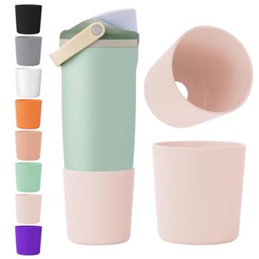 Imagem de Bota protetora de silicone extragrossa e alta para garrafas e copos FreeSip Sway de 850 g e 1,134 g - melhor estabilidade, capa inferior antiderrapante resistente a arranhões para acessórios Owala