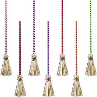 Imagem de Vassoura De Bruxa Infantil pra Fantasia ou Decoração Halloween