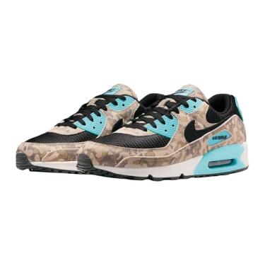Imagem de Tênis de corrida masculino Air Max 90 Premium Camo (Sanddrift/Preto/Verde aurora/cáqui/vison) (IF1721-100, bege/preto/azul/verde), Sanddrift/preto/verde aurora/cáqui/vison, 41