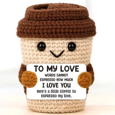 Imagem de Presente romântico com tema de café – Presente doce de amor e apreciação para esposa, marido, namorada ou namorado – Linda ideia de presente de aniversário de dia dos namorados ou aniversário