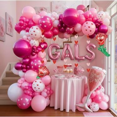 Imagem de Valentines Girl birthday Mother's Day Lady Nignt balloons