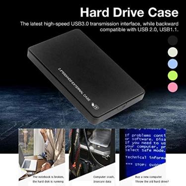Imagem de VBESTLIFE Caixa de Disco Rígido USB3.0 Com Design Livre de Ferramentas Caixa Externa LED de 5 Gbps para Notebook Desktop PC, Troca a Quente para Expansão de Memória 2,5 Polegadas SATA HDD SSD Verde