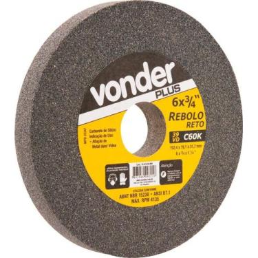 Imagem de Rebolo Reto 152,4x19,0x31,8 G60 Verde Para Vídea 39cvd - Von - Vonder 