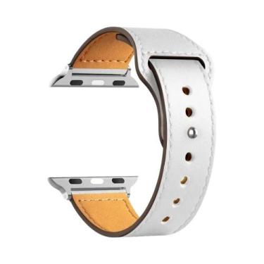 Imagem de Pulseira De Couro Unissex Para Apple Watch Series 8 9 3 4 5 6 SE 7 Ult
