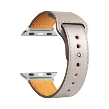 Imagem de Pulseira De Couro Unissex Para Apple Watch Series 8 9 3 4 5 6 SE 7 Ult