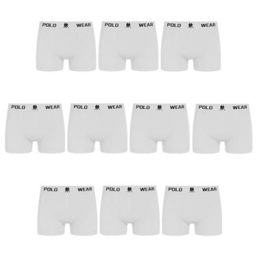 Imagem de Kit 10 Cuecas Boxer Polo Wear Masculina