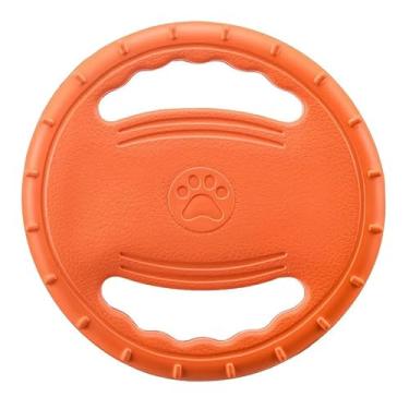 Imagem de Jero.Ted Brinquedo de disco voador laranja para cães, ao ar livre, cachorrinho, puxar, brinquedo, água, piscina, gramado, quintal, atividades de animais, brinquedos esportivos, presente esportivo - 21