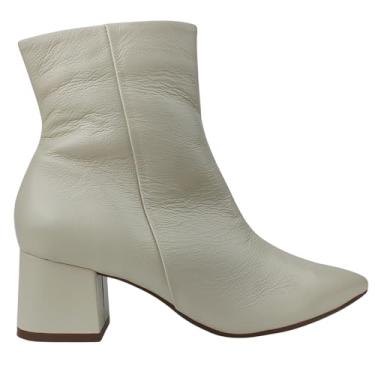 Imagem de Bota Feminina Paloma Cano Médio Bico Fino (Off White, Normal, BR, Adulto, Numérico, M, 38)