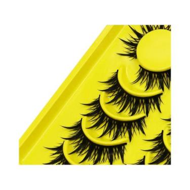 Imagem de Cílios Postiços 3D Cat Eye Em Mink Sintético Lasvirey, Macios E Com Po