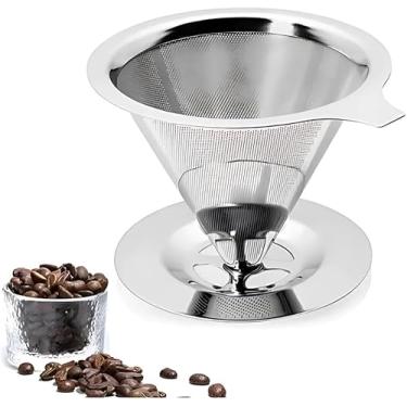 Imagem de Coador Filtro Café Permanente Aço Inox Sem Uso De Papel 103 Reutilizavel