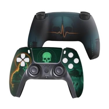 Imagem de C. O. D. Ghhost Custom PS-5 Controller Wireless compatible with Play-Station 5 Console by BCB Controllers | Proudly Customized in USA with Permanent HYDRO-DIP Printing (NOT JUST A SKIN)