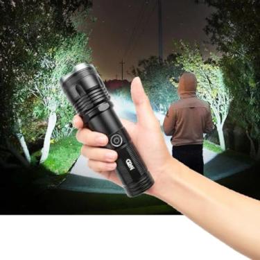 Imagem de Lanterna T9 Tática Militar Super Potente Led Profissional Recarregável P50 USB Zoom Longo Alcance Mais Forte do Mundo