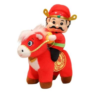 Imagem de MotiveTech Cavalo de Pelúcia, da Riqueza, Brinquedo para o Ano Lunar de 2026 - Enfeite, Presente, Lembrança, Bênção, Colecionável, Style a