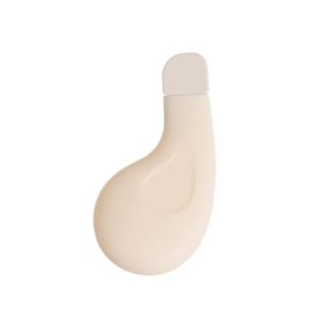 Imagem de Ferramenta de remoção de cravos, raspador facial de silicone para limpeza profunda, esfregão de pele, removedor de cravos de nariz, ferramenta de cuidados com a pele para homens e mulheres - bege