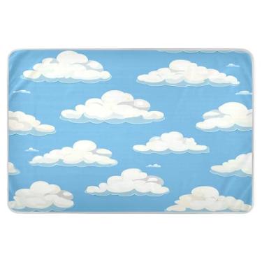 Imagem de CEBUGI Almofadas de cama laváveis de 86 cm x 132 cm, absorventes pesados, à prova d'água, para incontinência, desenhos animados, para adultos, crianças e bebês