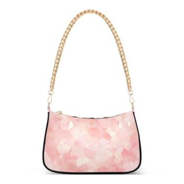 Imagem de CEBUGI Bolsas transversais para mulheres, bolsa de ombro para o dia dos namorados, bolsa de mão elegante com alça de corrente