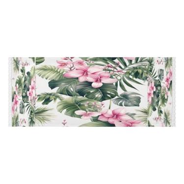 Imagem de Wassud Capas de lavadora e secadora de plantas tropicais, protetor de lavadora com sacos de armazenamento, capa de geladeira à prova de poeira com bolsos para lavanderia doméstica, cozinha, 120 x 55