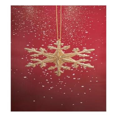 Imagem de STAYTOP Fundo vermelho Natal flocos de neve dourado capa ímã máquina de lavar louça 58 x 66 cm porta frontal capas decorativas de geladeira adesivo folha magnética máquina de lavar roupa painel de