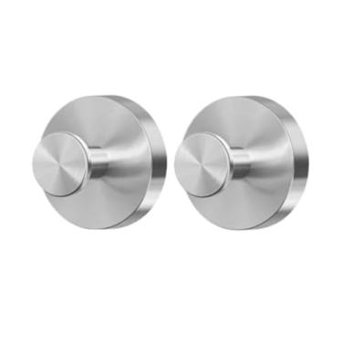 Imagem de Kit 2 Ganchos de Aço Inox de Parede Cabide Cabideiro Suporte Toalha De Rosto e Pendurar Roupas