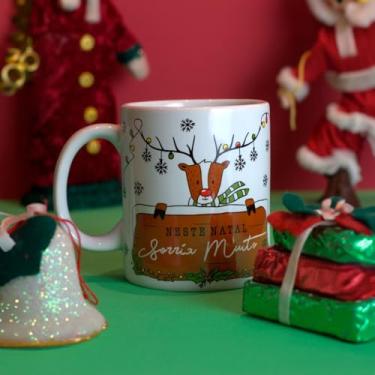 Imagem de Caneca de Porcelana Natal Mágico - Sorria Muito