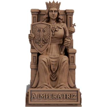 Imagem de Estátua A Imperatriz - Arcano Maior de Tarot (Cor Madeira)