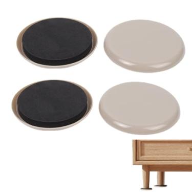 Imagem de 4 peças deslizantes móveis móveis, protetores de 9 cm para madeira e carpete