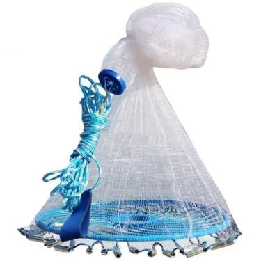 Imagem de Tarrafa Chinesa Rede Pesca Pescaria Peixe Multifilamento Robalo Lambar