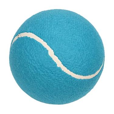 Imagem de KIMISS Bola de Tênis Enorme de 8 Polegadas - Brinquedo de Feltro de Pelúcia Com Núcleo de Borracha Inflável para Animais de Estimação, Ideal para Brincadeiras Divertidas e Autógrafos (#2)