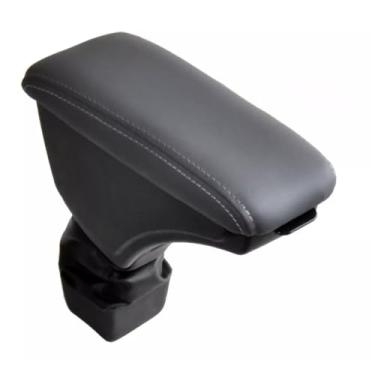 Imagem de Apoio De Braço Com Porta Objeto P/Honda Fit 2015 A 2021 (Cinza - Costura Cinza)