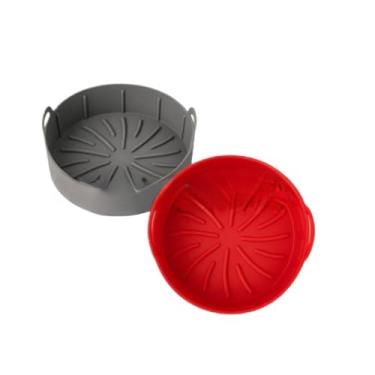 Imagem de Forma Silicone Air Fryer，Conjunto de Duas PeçAs，Material de Silicone，Resiste a Temperaturas Até 230 °C, FáCil de Limpar，Moldes Multimodelo，Adequado para Bolos e PanificaçãO(KIT 2 Formas)